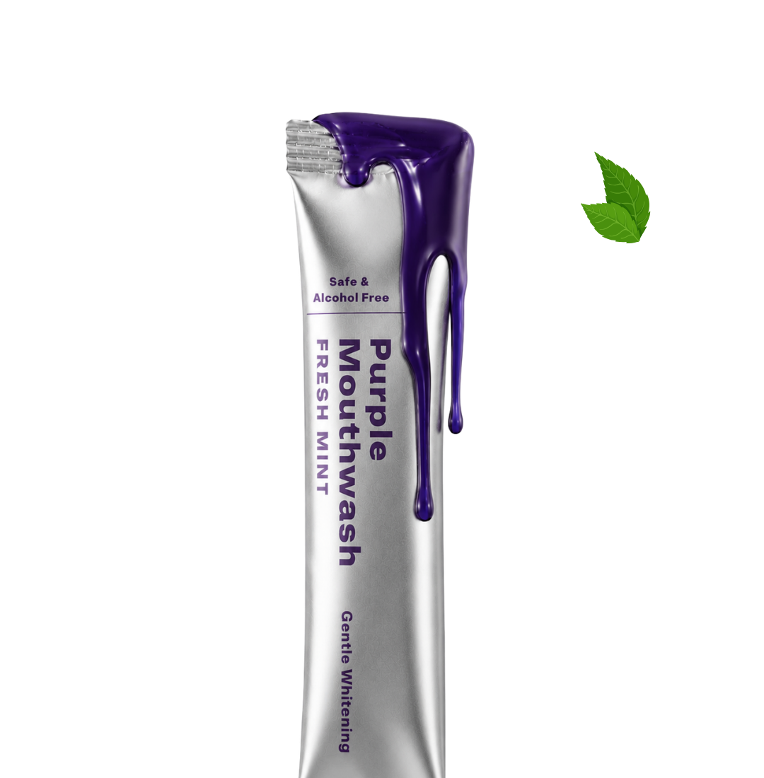 Bain de bouche violet