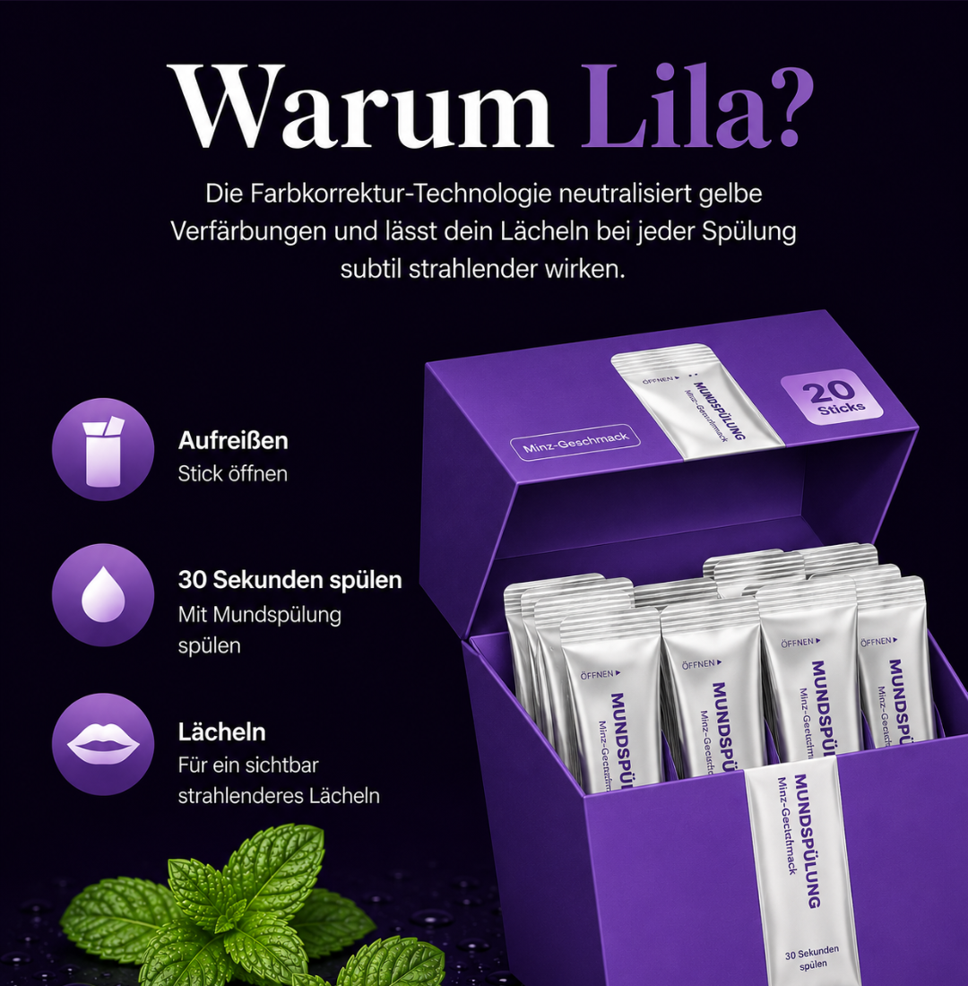 Bain de bouche violet