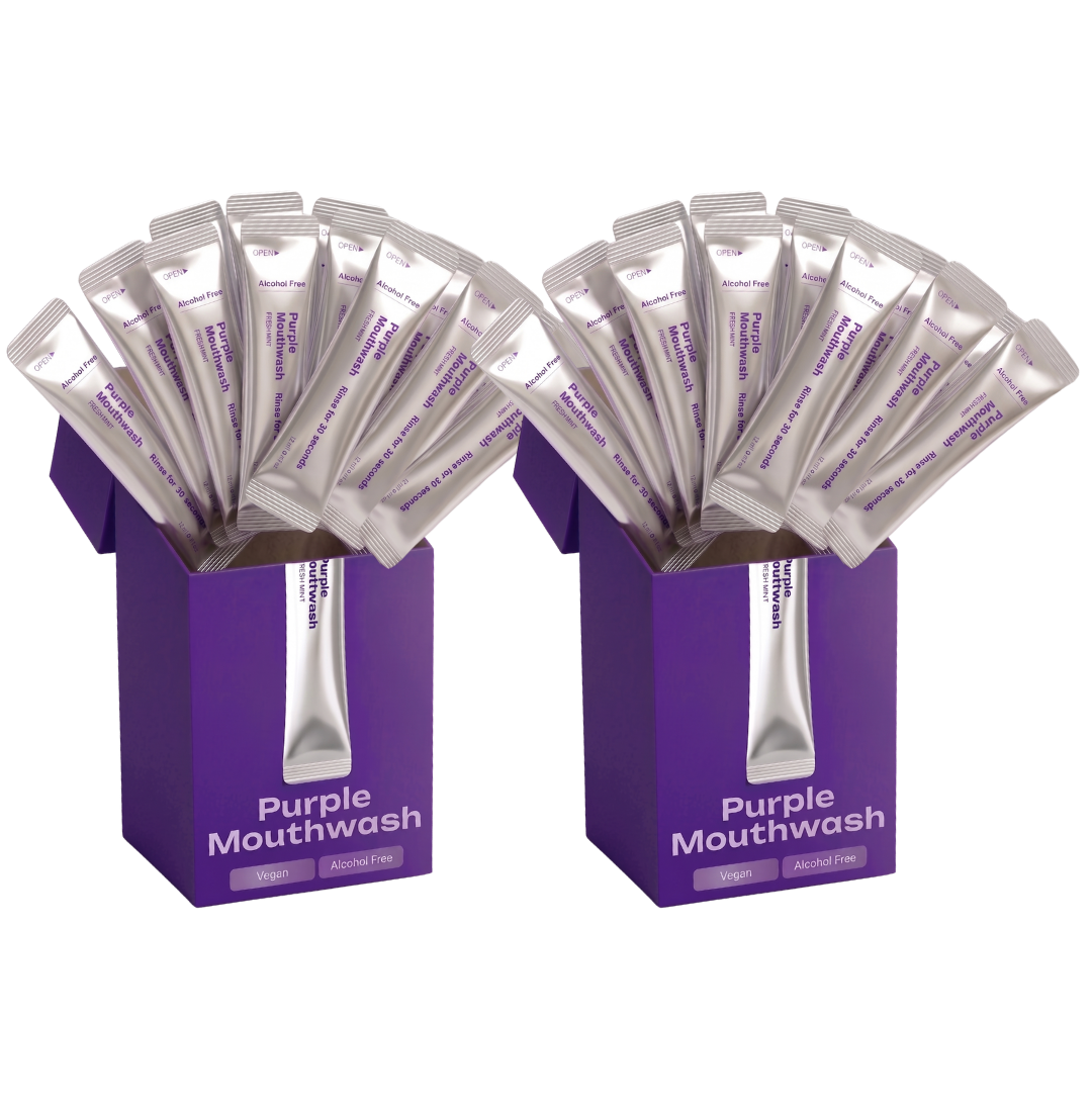 Bain de bouche violet