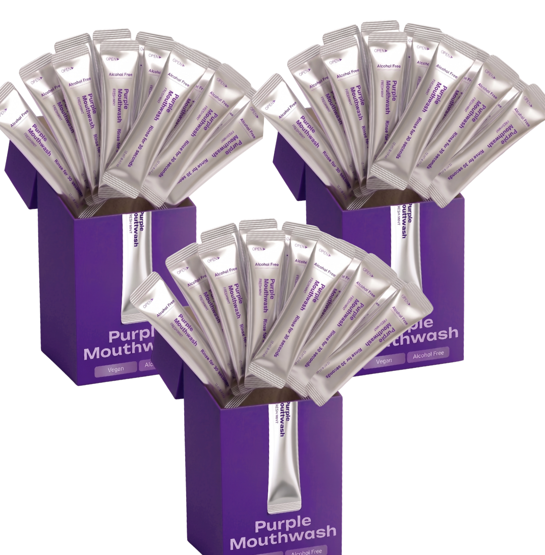 Bain de bouche violet